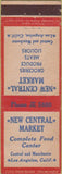 Matchbook Cover - New Central Market Los Angeles CA