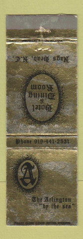 Matchbook Cover - Arlington Hotel Nags Head NC WORN