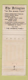 Matchbook Cover - Arlington Hotel Nags Head NC WORN