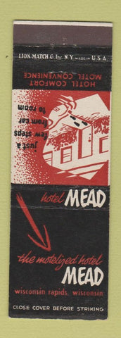 Matchbook Cover - Hotel Mead Wisconsin Rapids WI