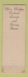 Matchbook Cover - Hotel Mead Wisconsin Rapids WI