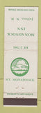 Matchbook Cover - Monadnock Inn Jaffrey NH DD Bean