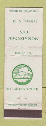 Matchbook Cover - Monadnock Inn Jaffrey NH DD Bean