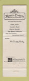 Matchbook Cover - Royal Coach Motor Hotels Dallas Houston TX Atlanta GA WEAR