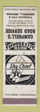 Matchbook Cover - Texaco oil gas Campbell's Boswell IN WEAR