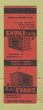 Matchbook Cover - Hotel Evans Vandalia IL