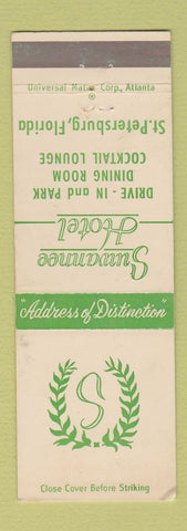 Matchbook Cover - Suwannee Hotel St Petersburg FL
