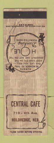 Matchbook Cover - Central Cafe Holdredge NE