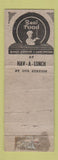 Matchbook Cover - Tower Service oil gas Hagar Lumber Iowa Park TX WORN