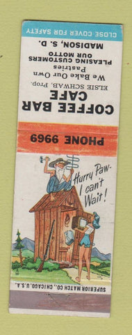 Matchbook Cover - Coffee Bar Cafe Madison SD hillbilly WEAR