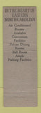 Matchbook Cover - Hotel Goldsboro NC