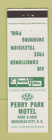Matchbook Cover - Perry Park Motel Morehead City NC