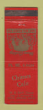 Matchbook Cover - Chimes Cafe Colorado Springs