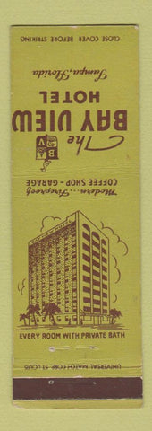 Matchbook Cover - Bay View Hotel Tampa FL