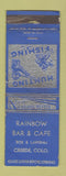 Matchbook Cover - Painbow Bar Cafe Greede Colorado  WORN