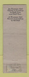 Matchbook Cover - Cripple Creek Inn Colorado