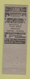 Matchbook Cover - Burwell's Seafood Catering Phillipsburg NJ