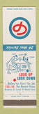 Matchbook Cover - Bay City Midland Tawas Standish MI Call Before Digging