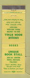 Matchbook Cover - Unique Book Stall Reno NV WEAR