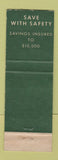 Matchbook Cover - Lincoln Savings and Loan Cleveland OH Abraham