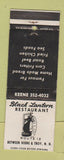 Matchbook Cover - Black Lantern Restaurant Keene Troy NH DD Bean
