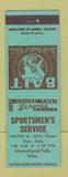Matchbook Cover - Sportsmen's Service International Falls MN