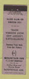 Matchbook Cover - Mountain Inn Fayetteville AR