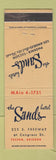 Matchbook Cover - Sands Hotels Tucson Phoenix AZ Los Angeles CA WEAR