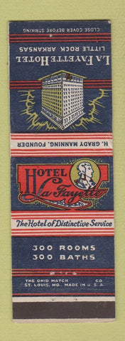 Matchbook Cover - Hotel La Fayette Little Rock AR