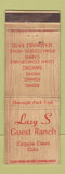 Matchbook Cover - Lazy S Guest Ranch Cripple Creek Colorado