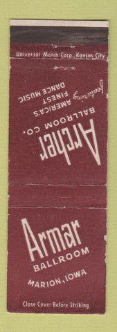Matchbook Cover - Archer Ballroom Marion IA