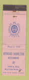 Matchbook Cover - Howard Hamilton Restaurant West Palm Beach FL WEAR