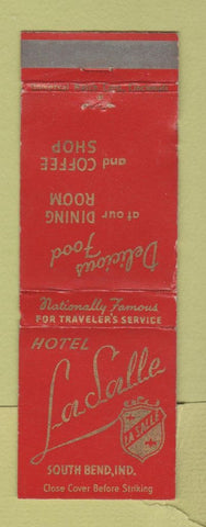 Matchbook Cover - Hotel LaSalle South Bend IN WEAR