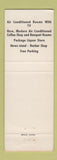 Matchbook Cover - Dale Hotel Holdrege NE