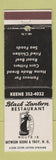 Matchbook Cover - Black Lantern Restaurant Keene Troy NH DD Bean