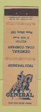 Matchbook Cover - General Coal Boston MA