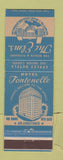 Matchbook Cover - Elms Hotel Excelsior Springs MO Fontenelle Hotel Omaha NE