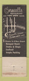 Matchbook Cover - Caravelle Restaurant Rosemont IL Pow Wow Room Indian