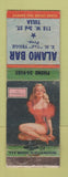 Matchbook Cover - Alamo Bar Tulsa OK pinup WORN