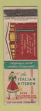 Matchbook Cover - Italian Kitchen Hollywood CA girlie WORN