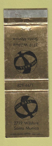 Matchbook Cover - The Ball Santa Monica CA WEAR