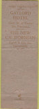 Matchbook Cover - Hotel Leamington Oakland CA