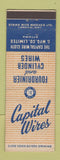 Matchbook Cover - Capital Wires Ottawa ON