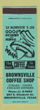 Matchbook Cover - Brownsville Coffee Shop TX Spanish Food TEAL