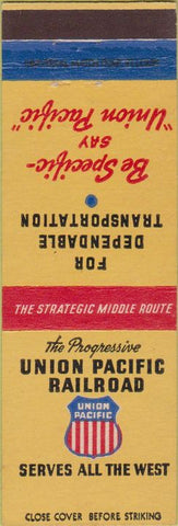 Matchbook Cover - Union Pacific Railroad