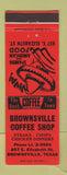 Matchbook Cover - Brownsville Coffee Shop TX Spanish Food RED
