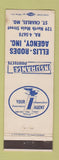 Matchbook Cover - Ellis Rodes Insurance St Charles MO WEAR