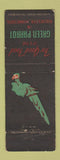 Matchbook Cover - Green Parrot Restaurant Rochester NY WEAR