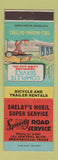 Matchbook Cover - Shelby's Mobil oil gas Brownsville TX