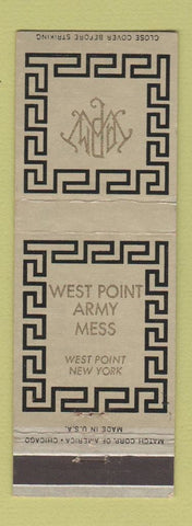 Matchbook Cover - West Point Army Mess NY